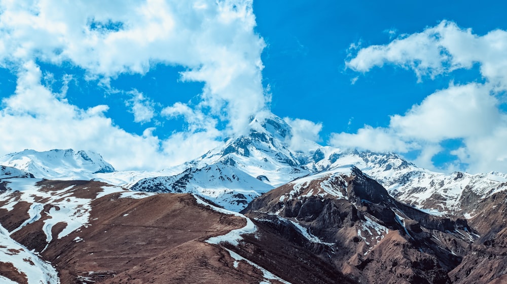 landscape photography of snow mountain