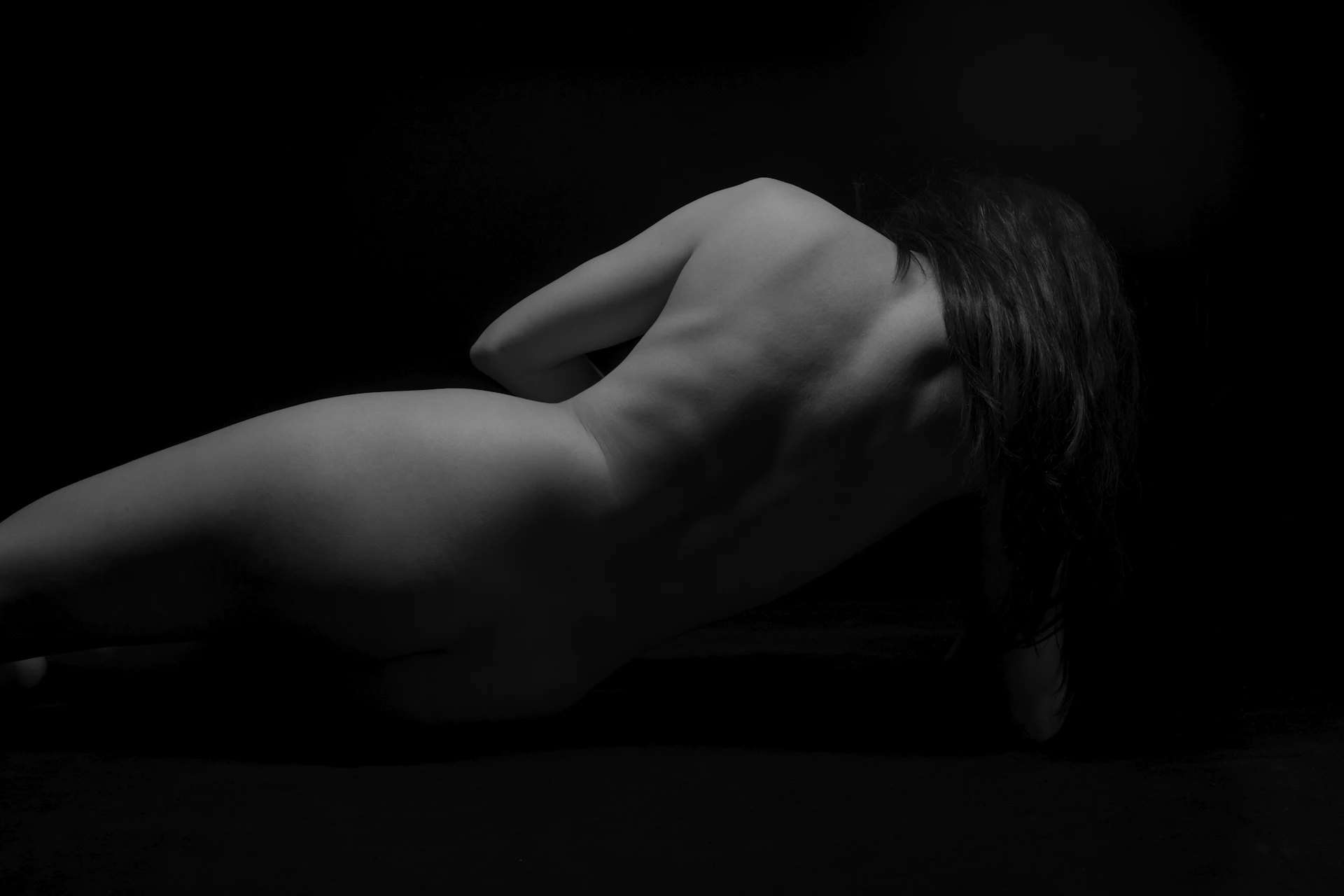 topless woman