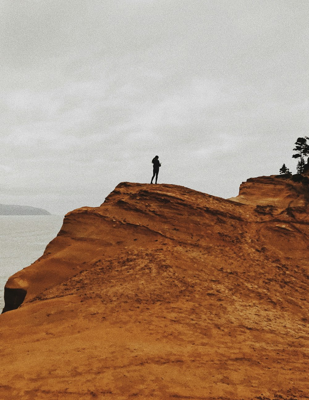 man on rock formation