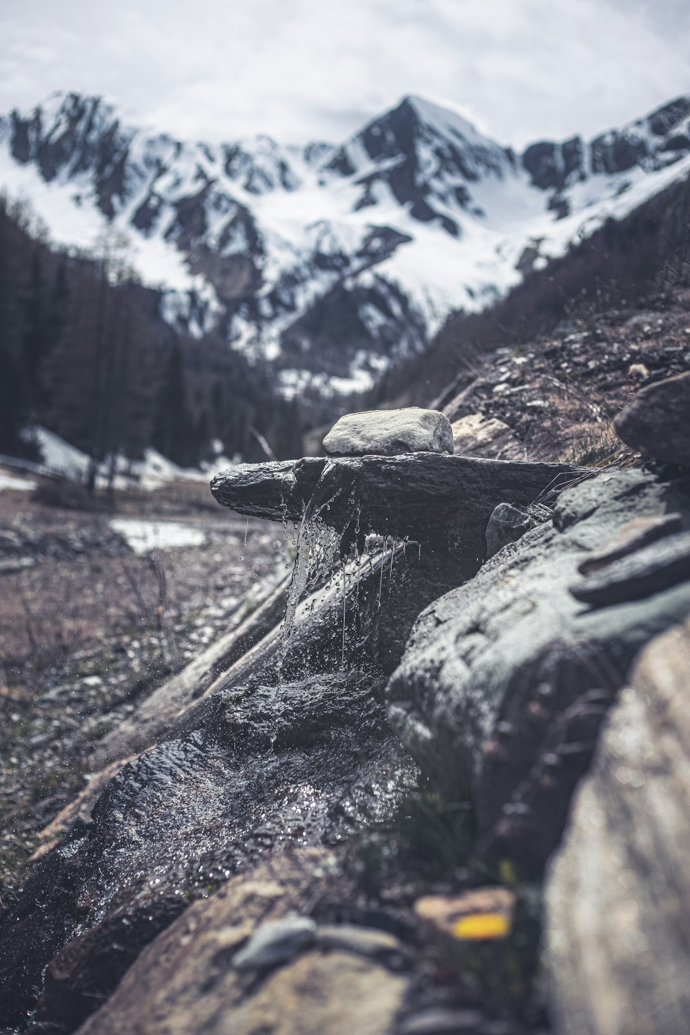 snow covered mountain