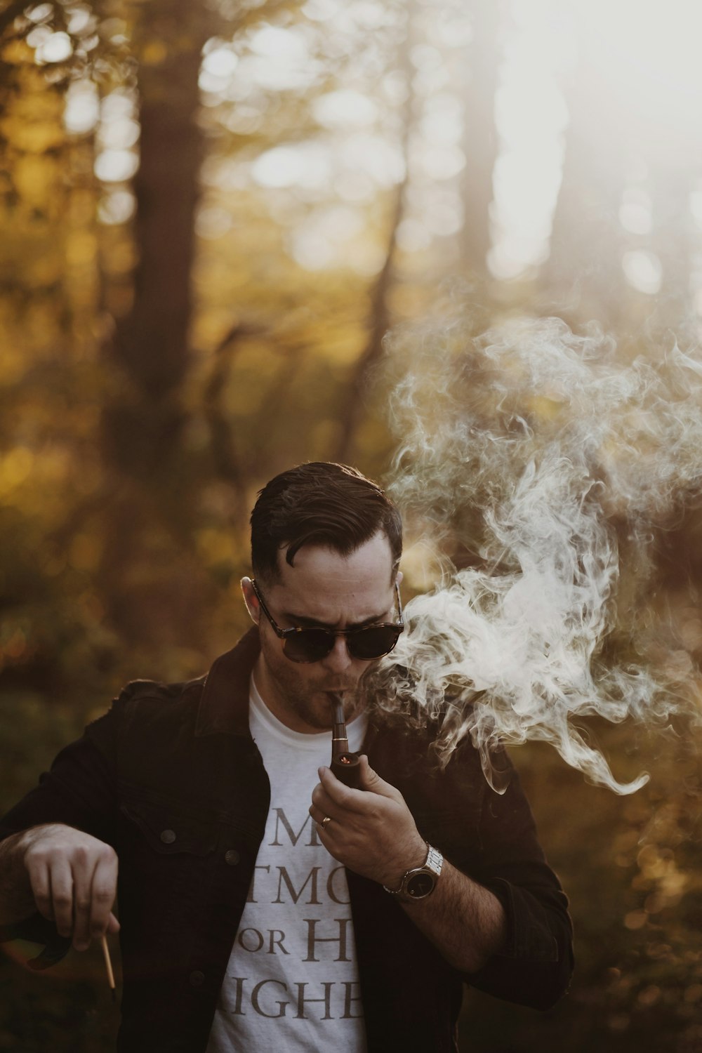 man near tree