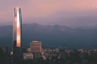 landscape photo of a city skyline at dusk