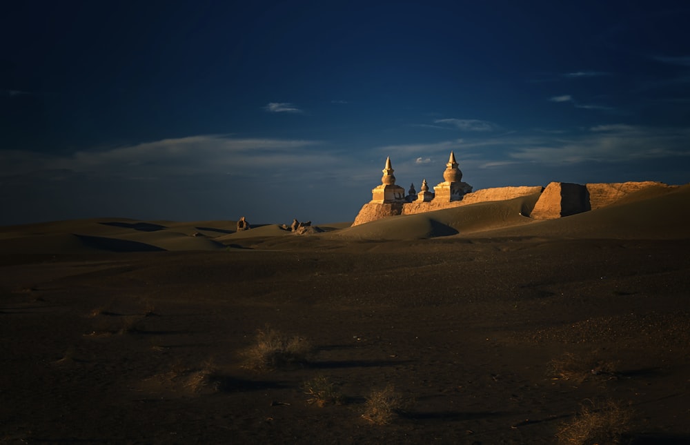 landscape photography of desert