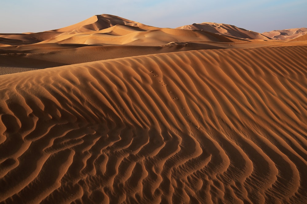 dunes de sable pendant la journée