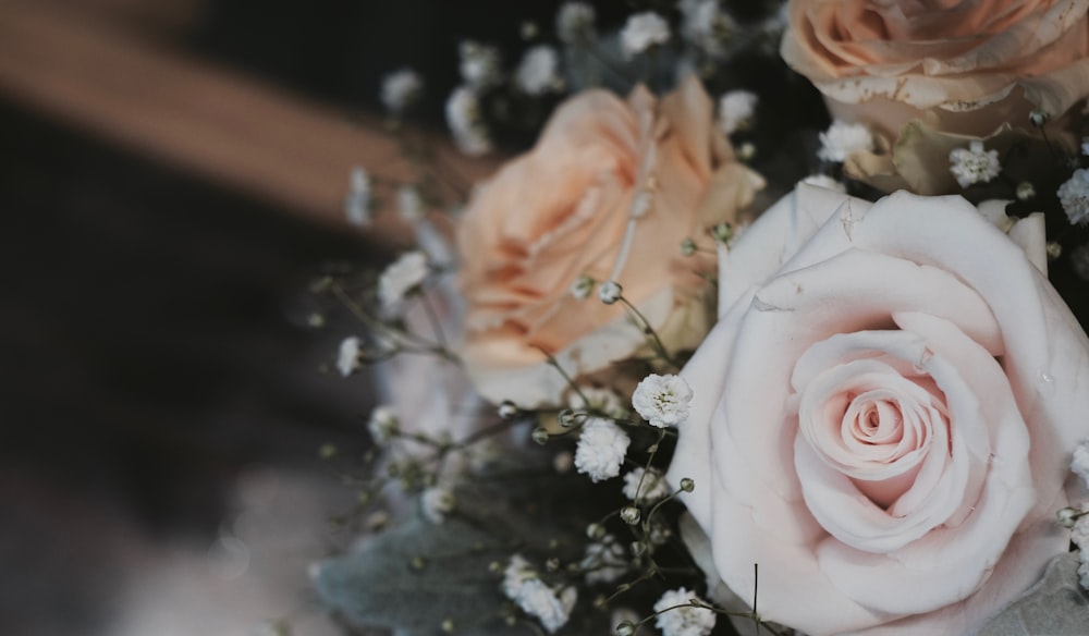 bouquet of pink roses