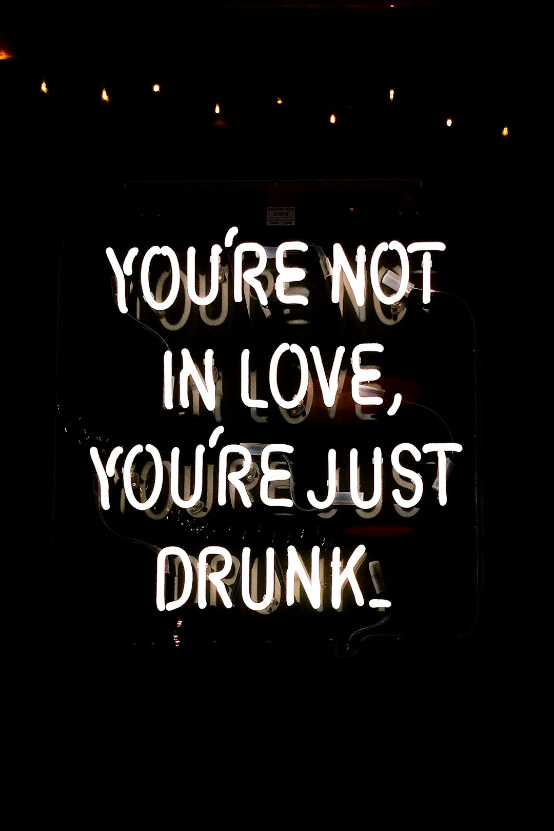 love drunk and intoxicated. mistakes.
