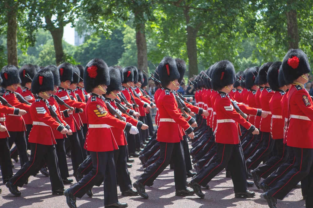 people marching during daytime