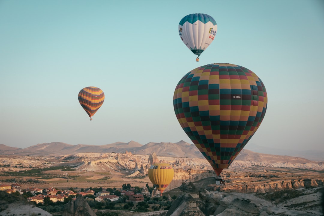 hot air balloon under blue sky