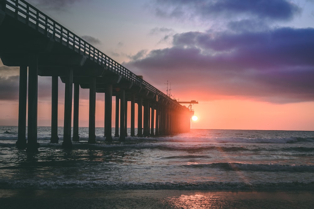 pier during golden hour