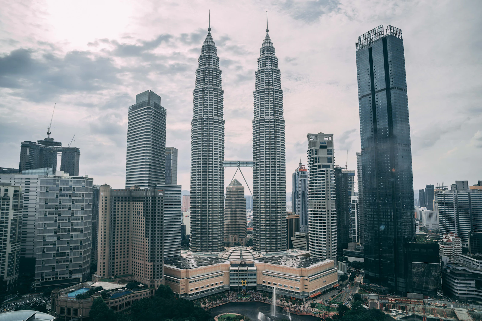 Petronas Twin Towers and the KLCC skyline, Kuala Lumpur