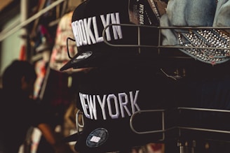 black New York cap