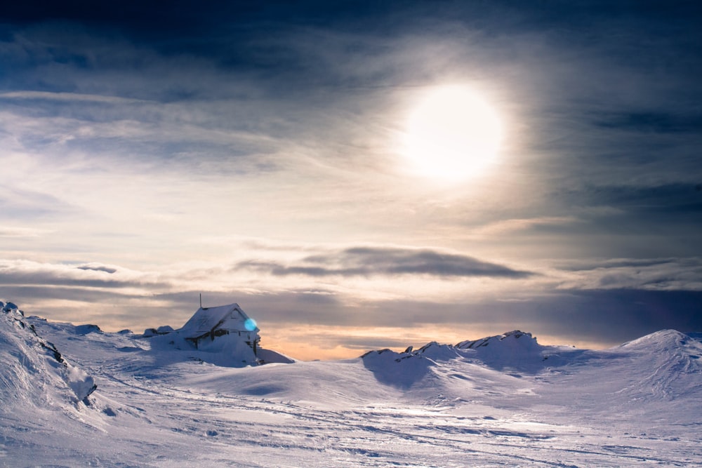 snow covered field during daytime