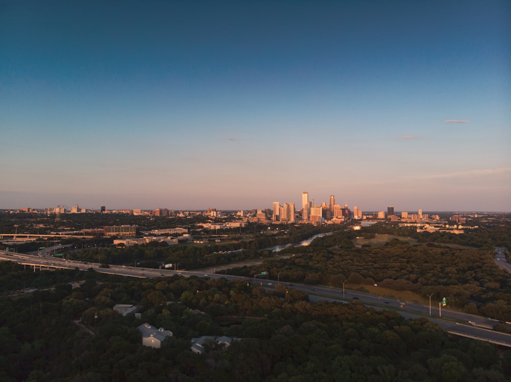 aerial photography of buildings