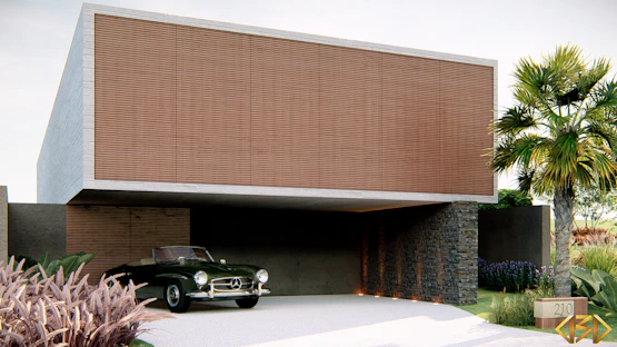 classic black convertible coupe parked beside building