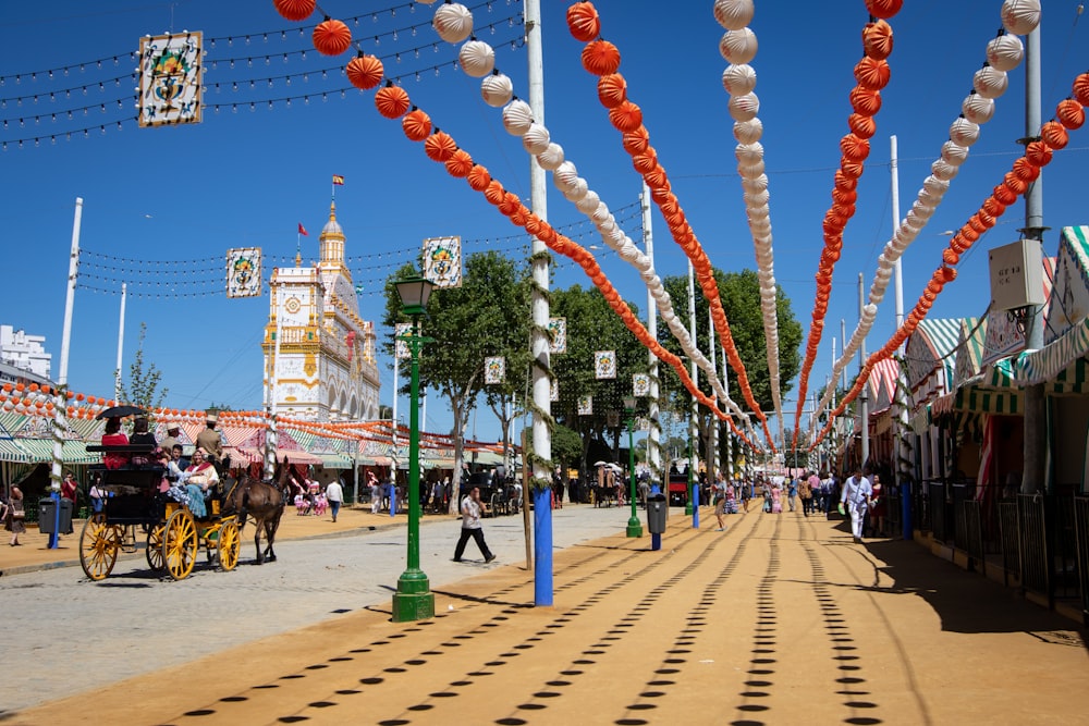 people walking at the street near buildings