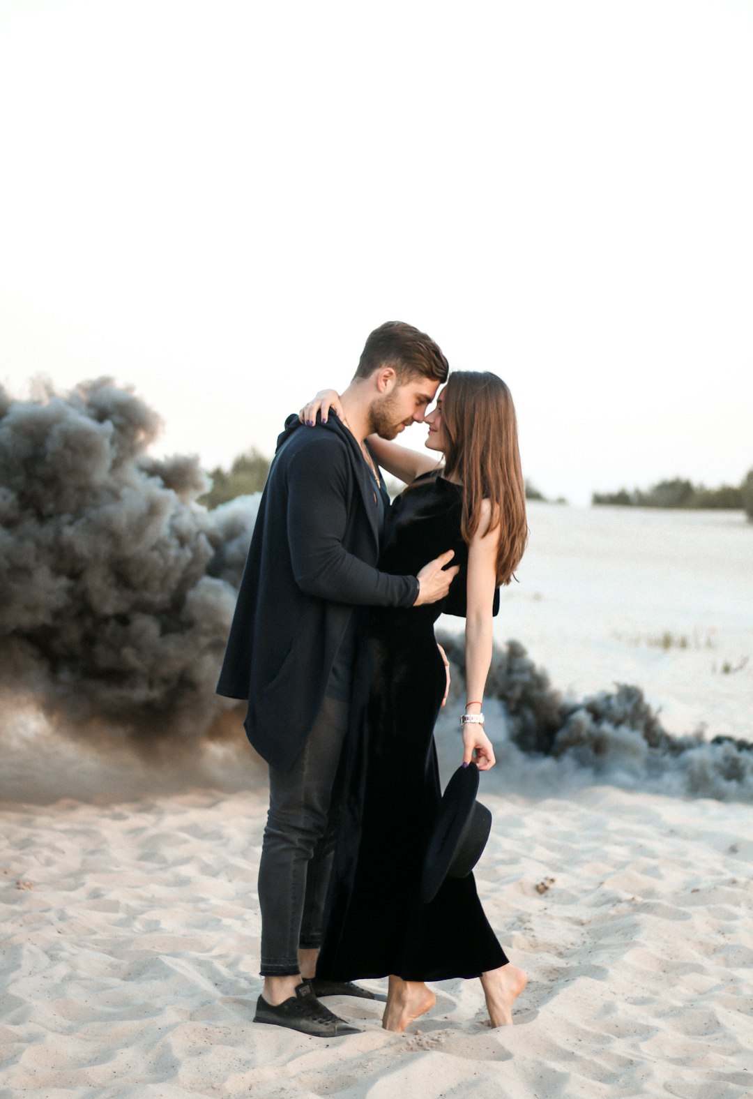 Couple taking a break