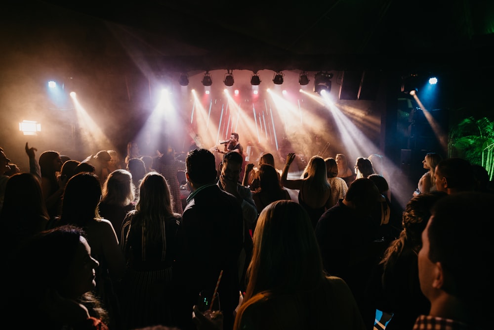 people watching live concert