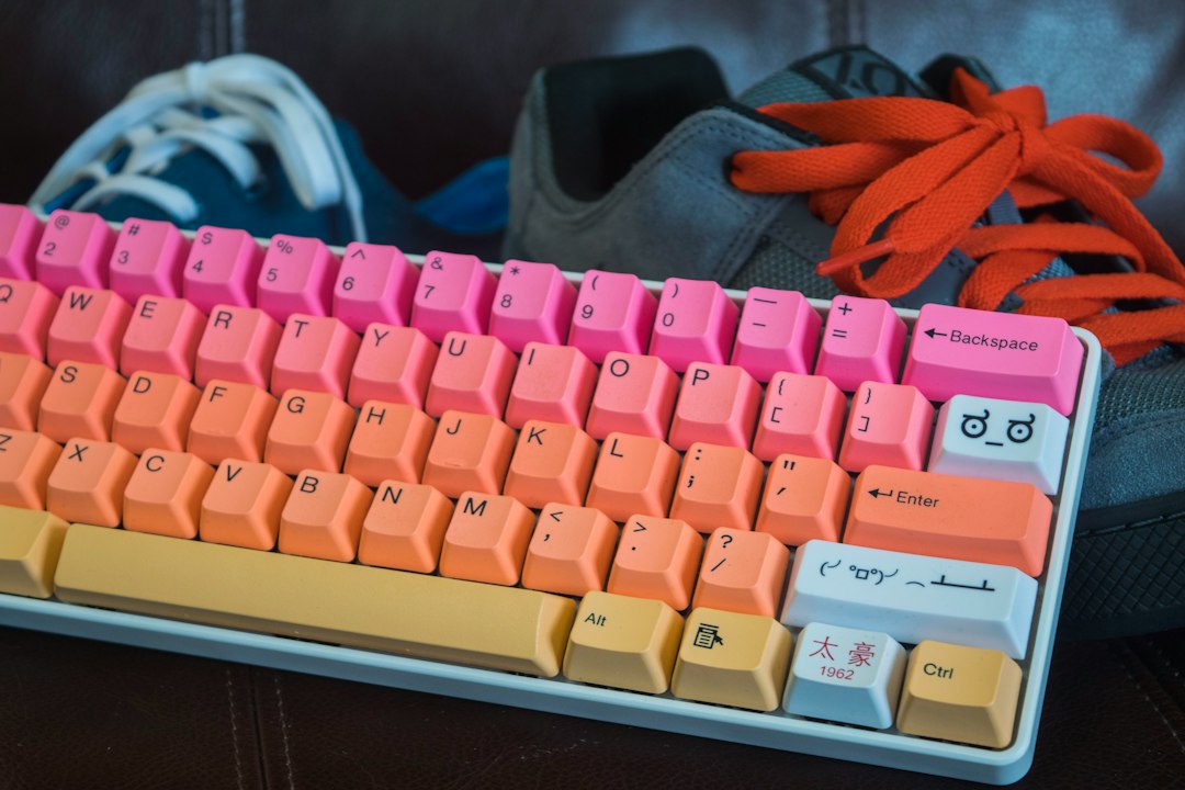 mechanical keyboard closeup