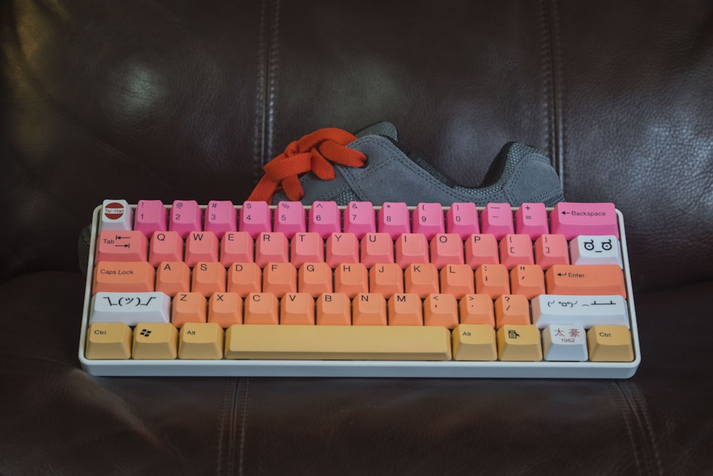 multicolored keyboard