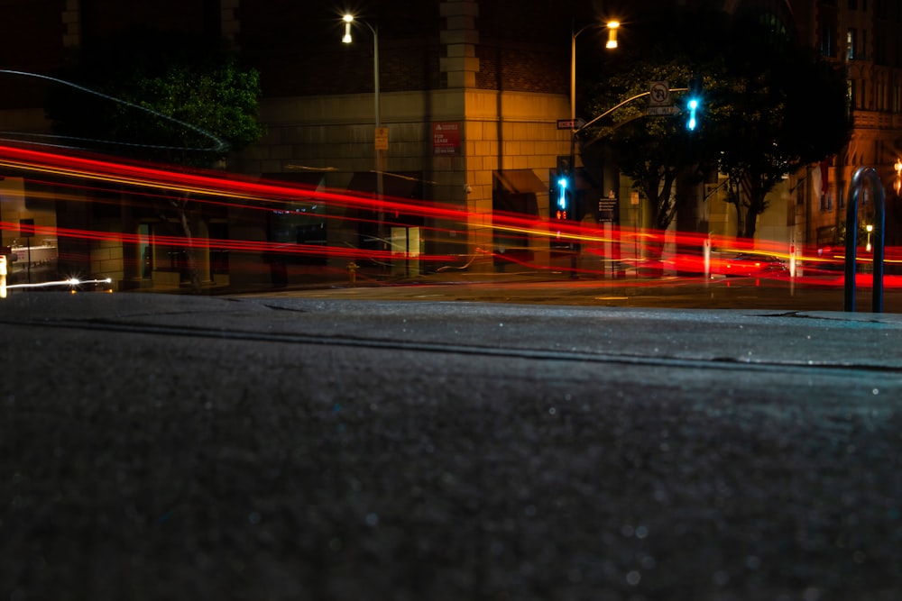 time-lapse photography of cars on road