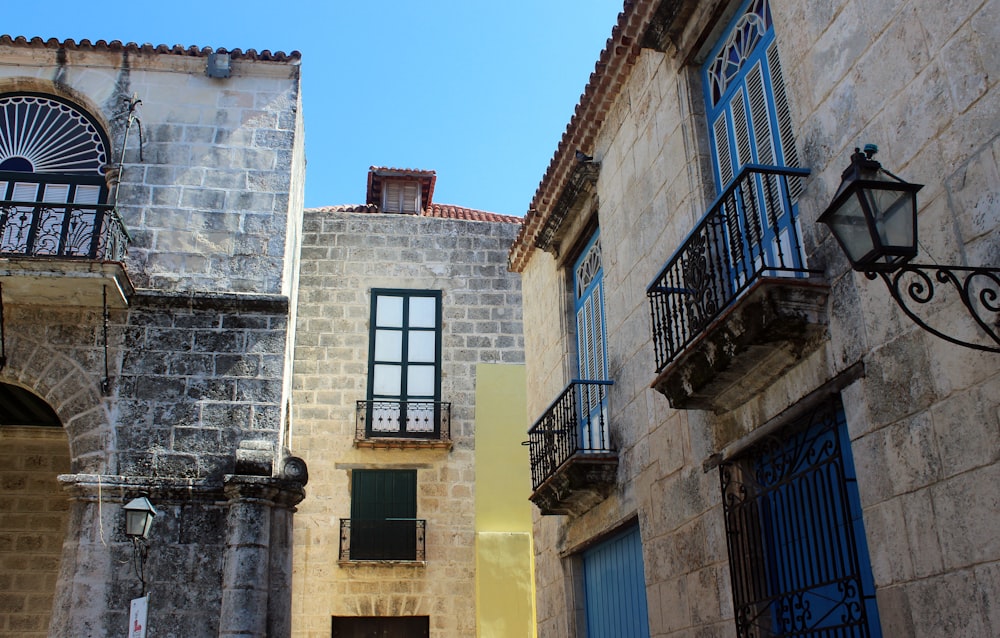 brown concrete buildings