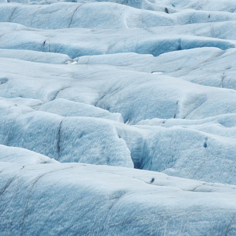 landscape photography of glacier field