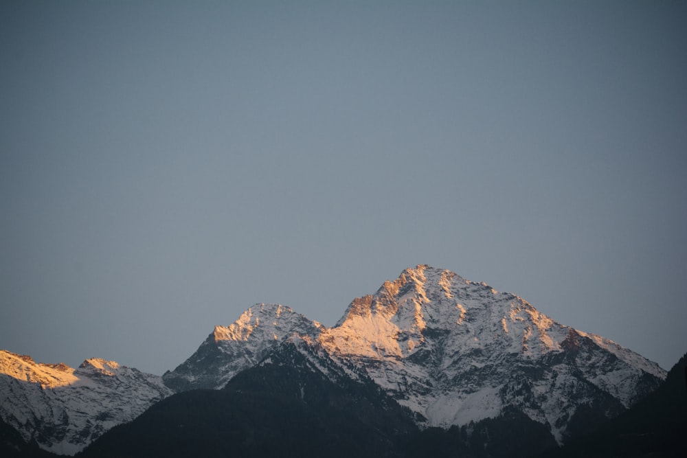 snow capped mountain