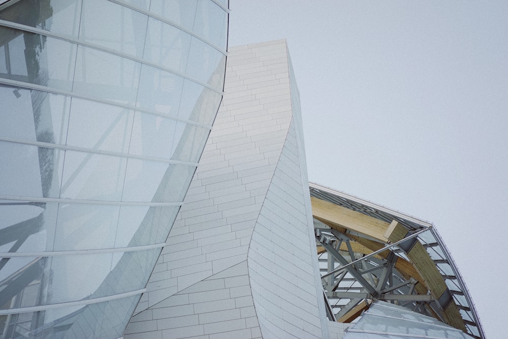 architectural photography of white building