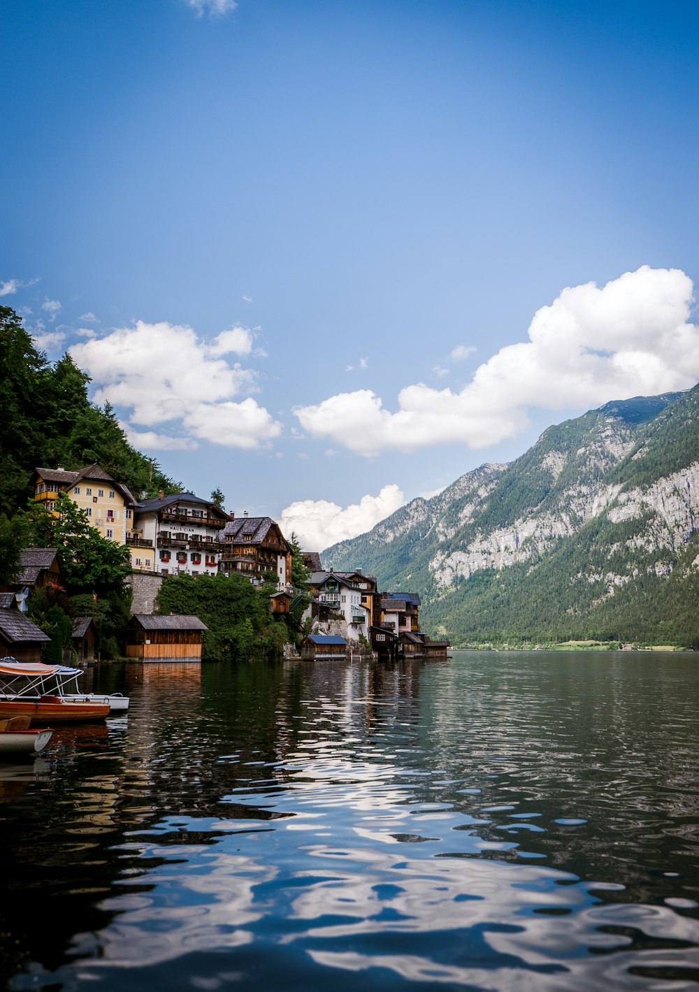 body of water under blue sky