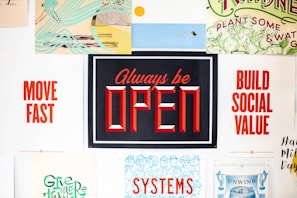 always be open sign