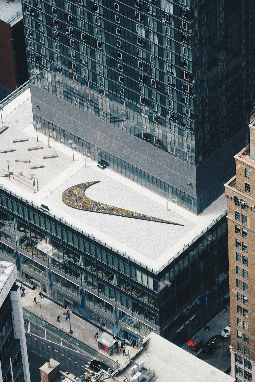 Jardin Nike sur le bâtiment