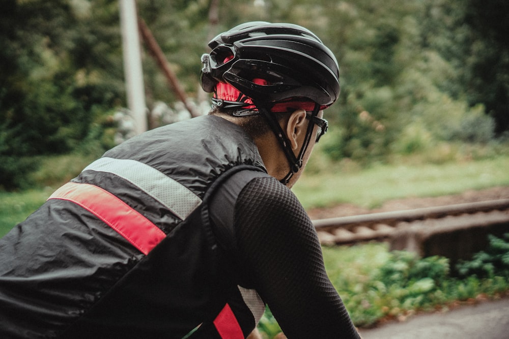 Mann auf dem Fahrrad