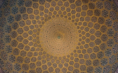 yellow textile iran zoom background