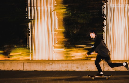 man on skateboard in Birmingham United Kingdom