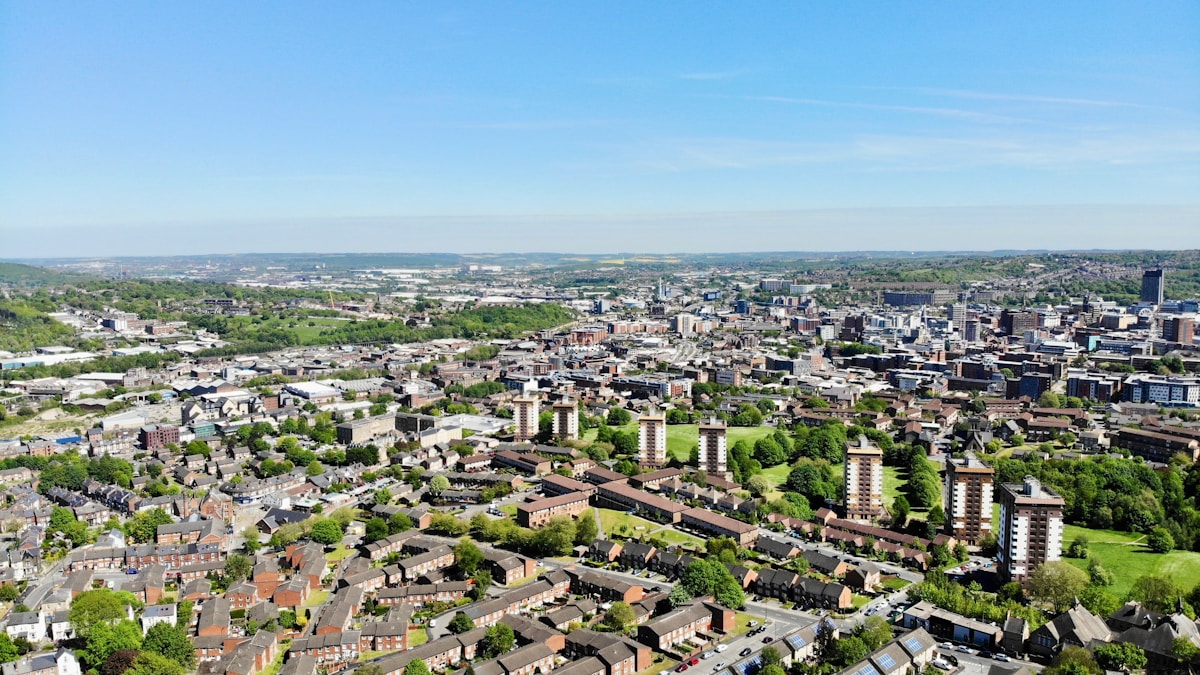 aerial photography of houses