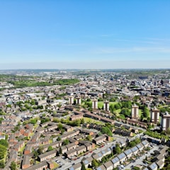 aerial photography of houses