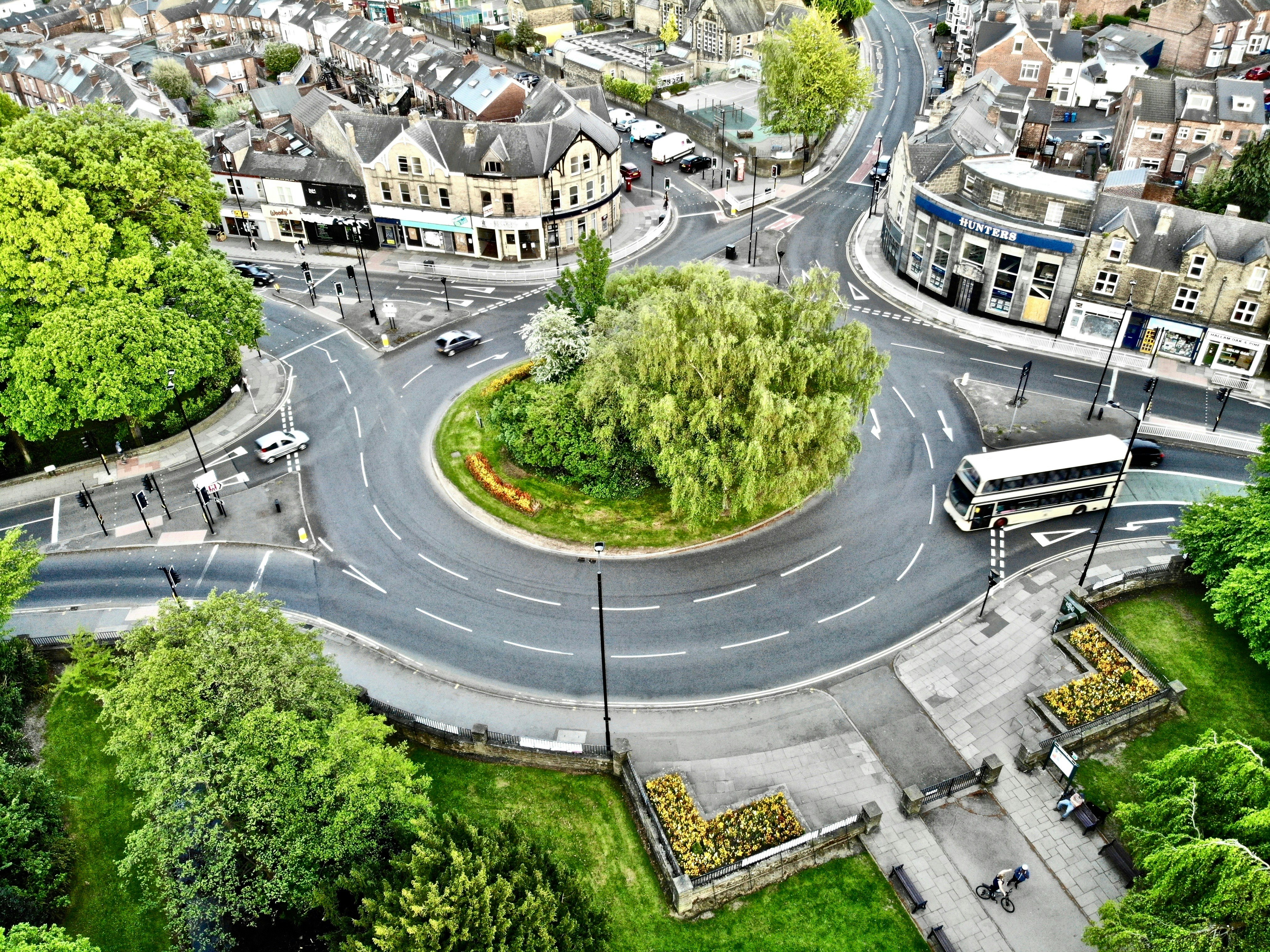 aerial and timelapse photography of vehicles on road during daytime