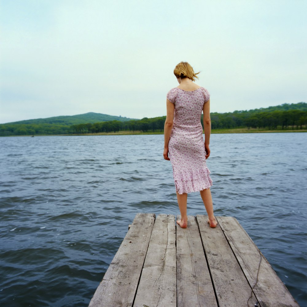 woman on dock