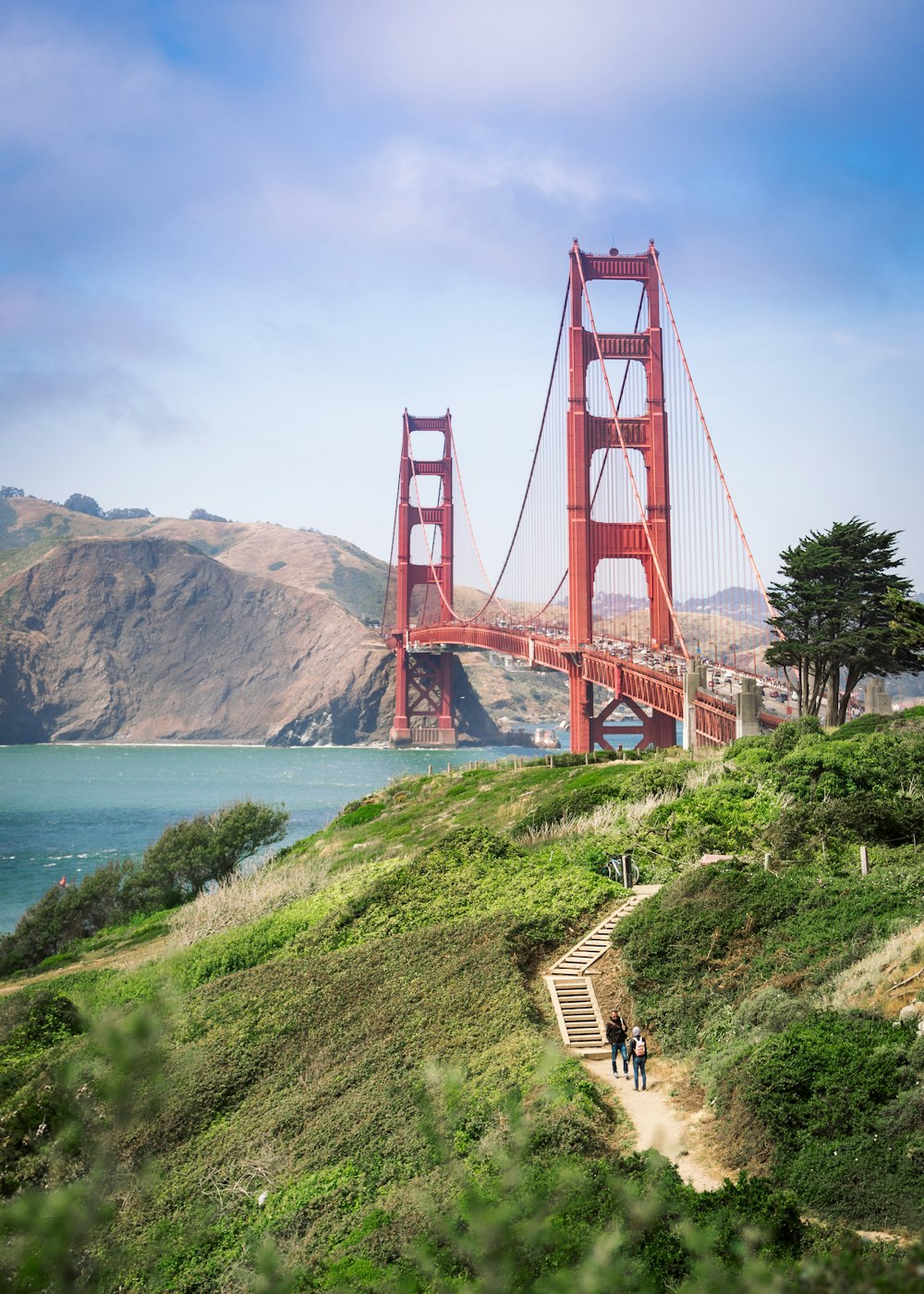 red Golden Gate Bridge San Francisco