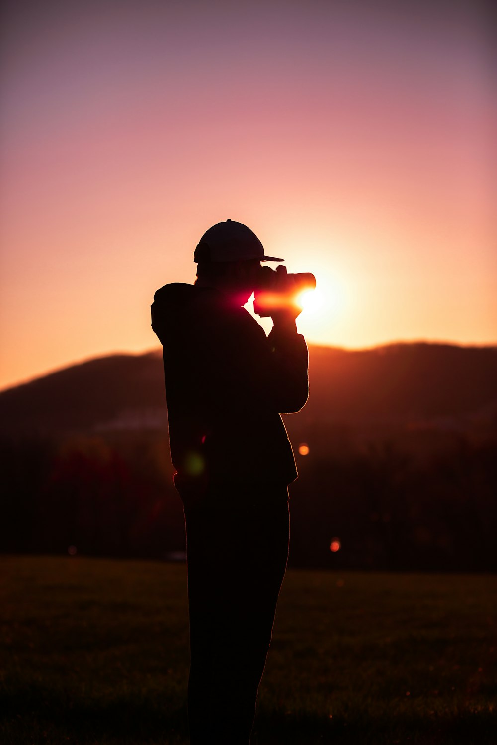 man taking photo