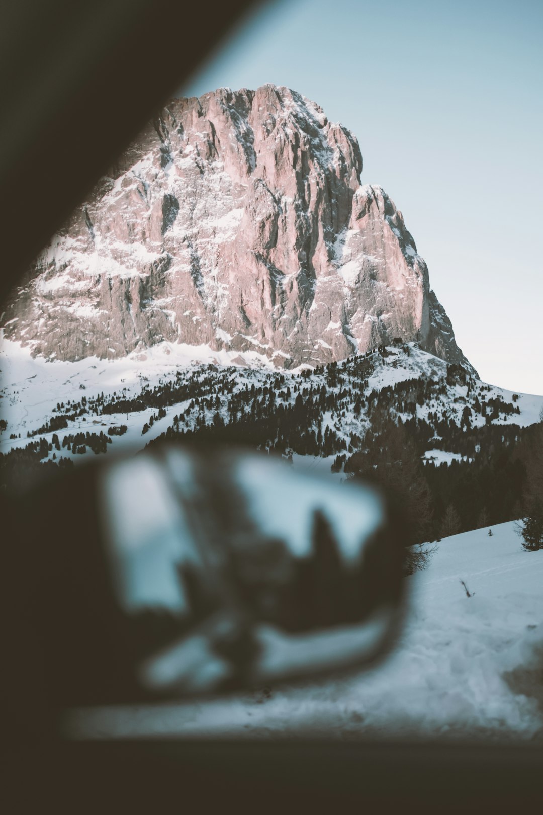 snow covered mountain during daytime