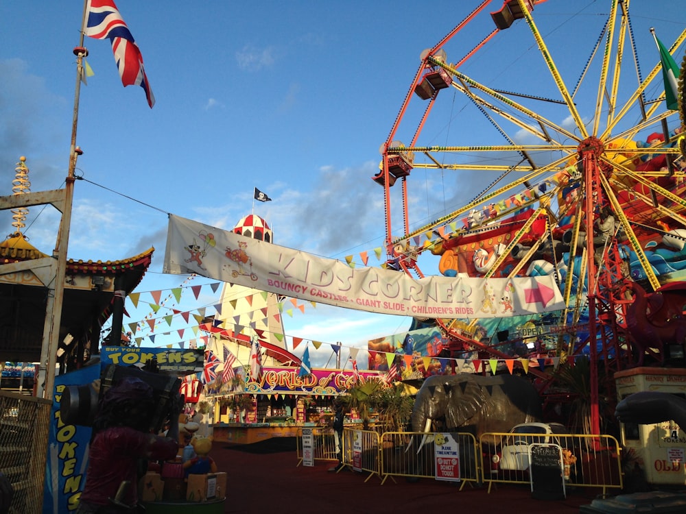 landscape photography of circus rides during daytime