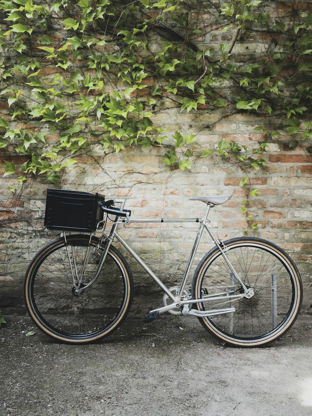 bicycle near wall