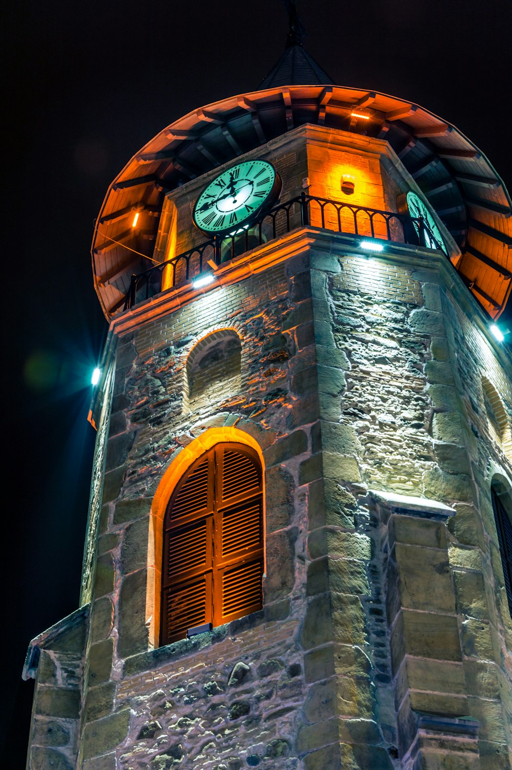 low angle photo of gray and brown clock dome