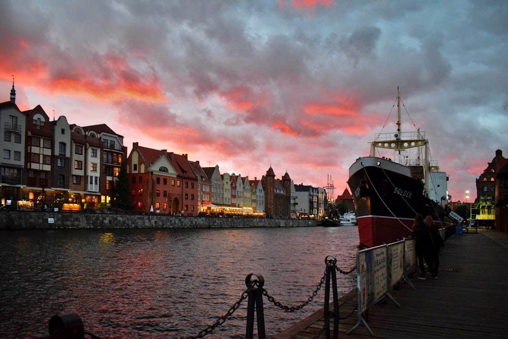 ship on pier