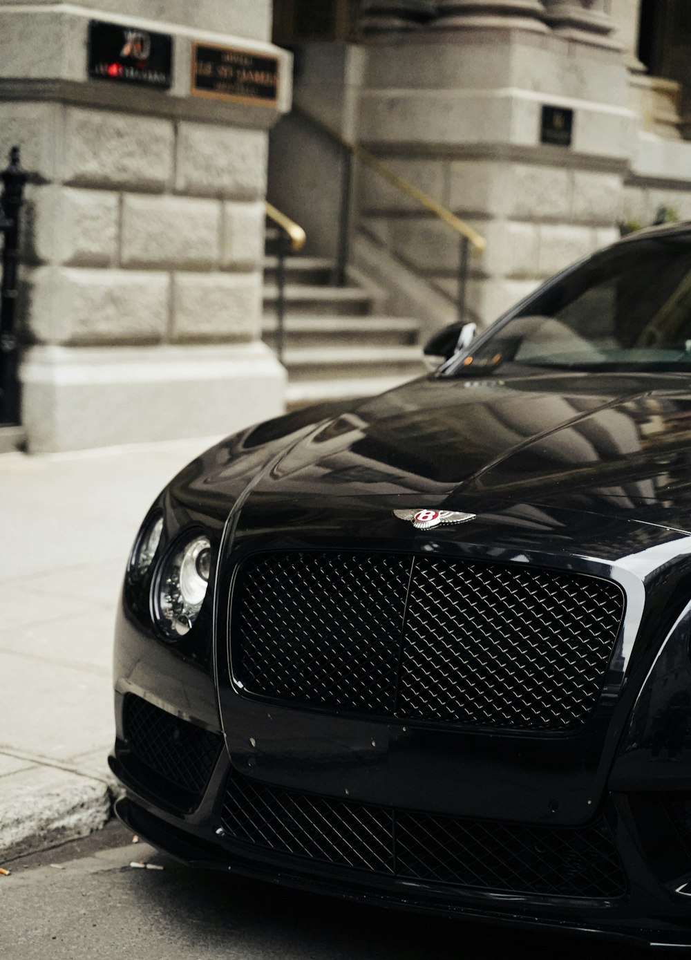 black Bentley car