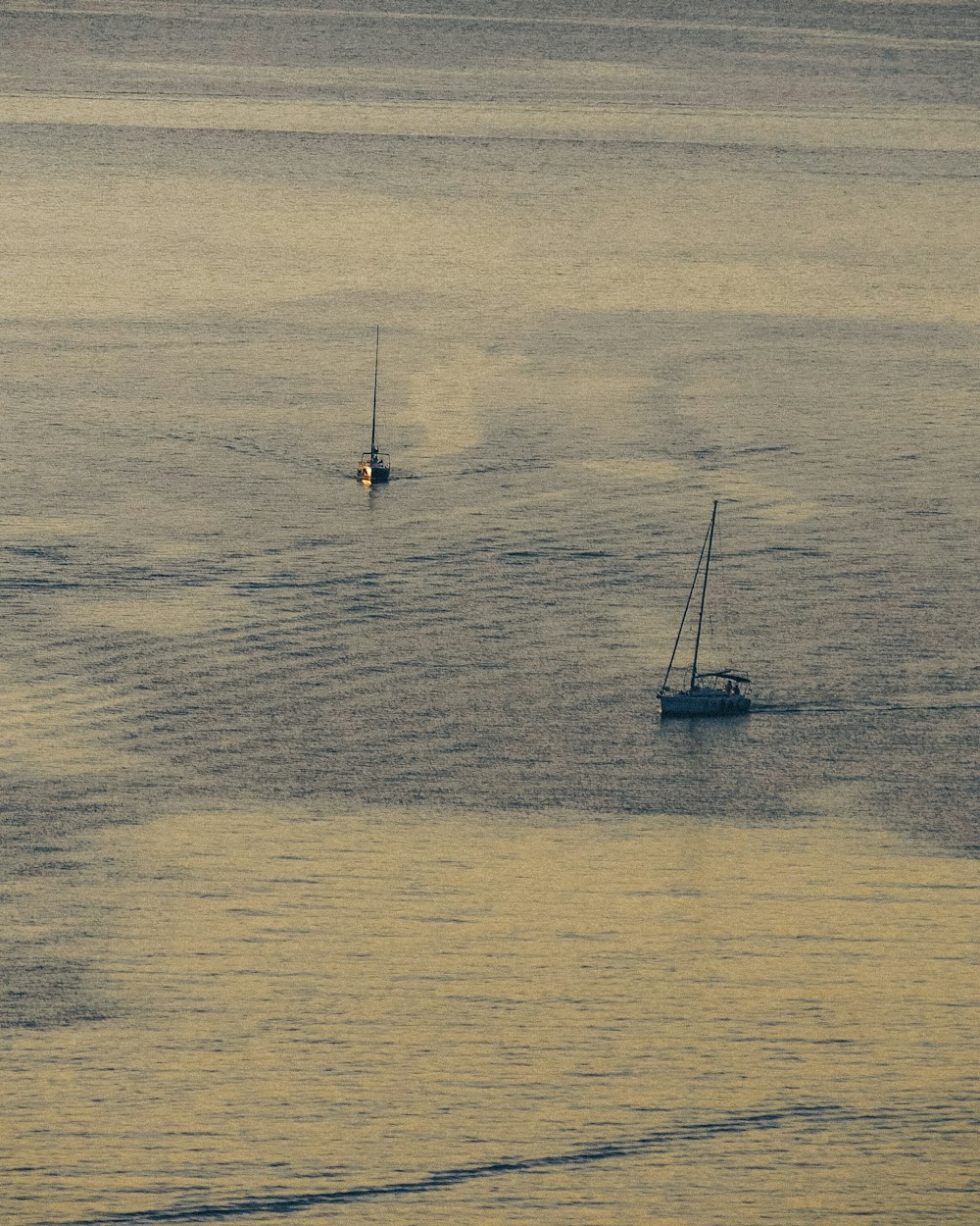 two white boats