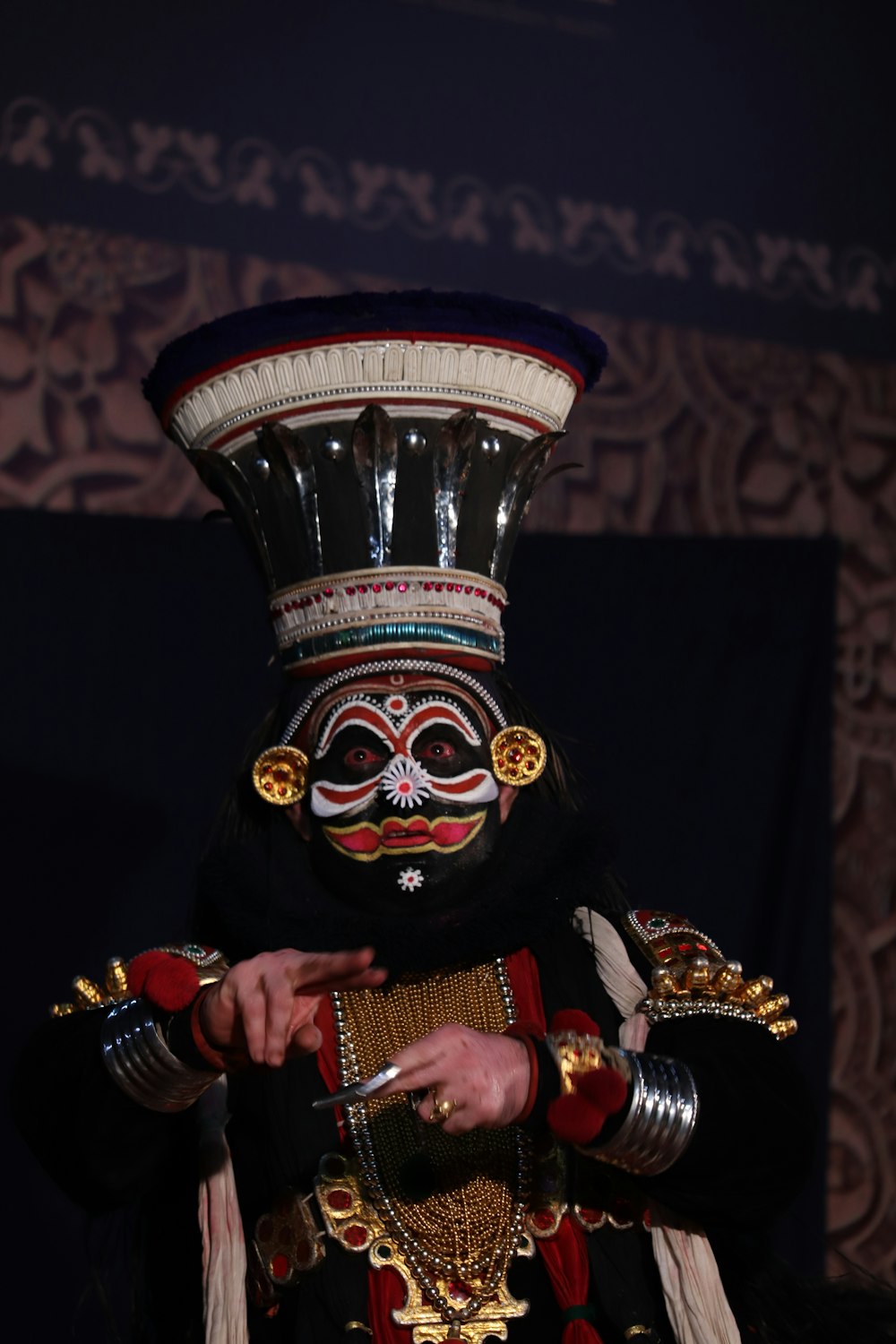 man wearing costume