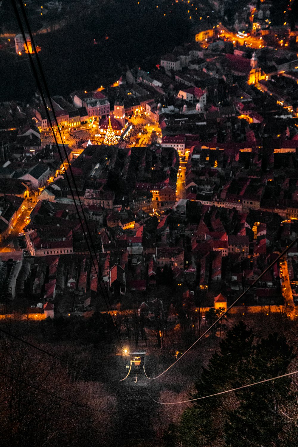 aerial photo of houses