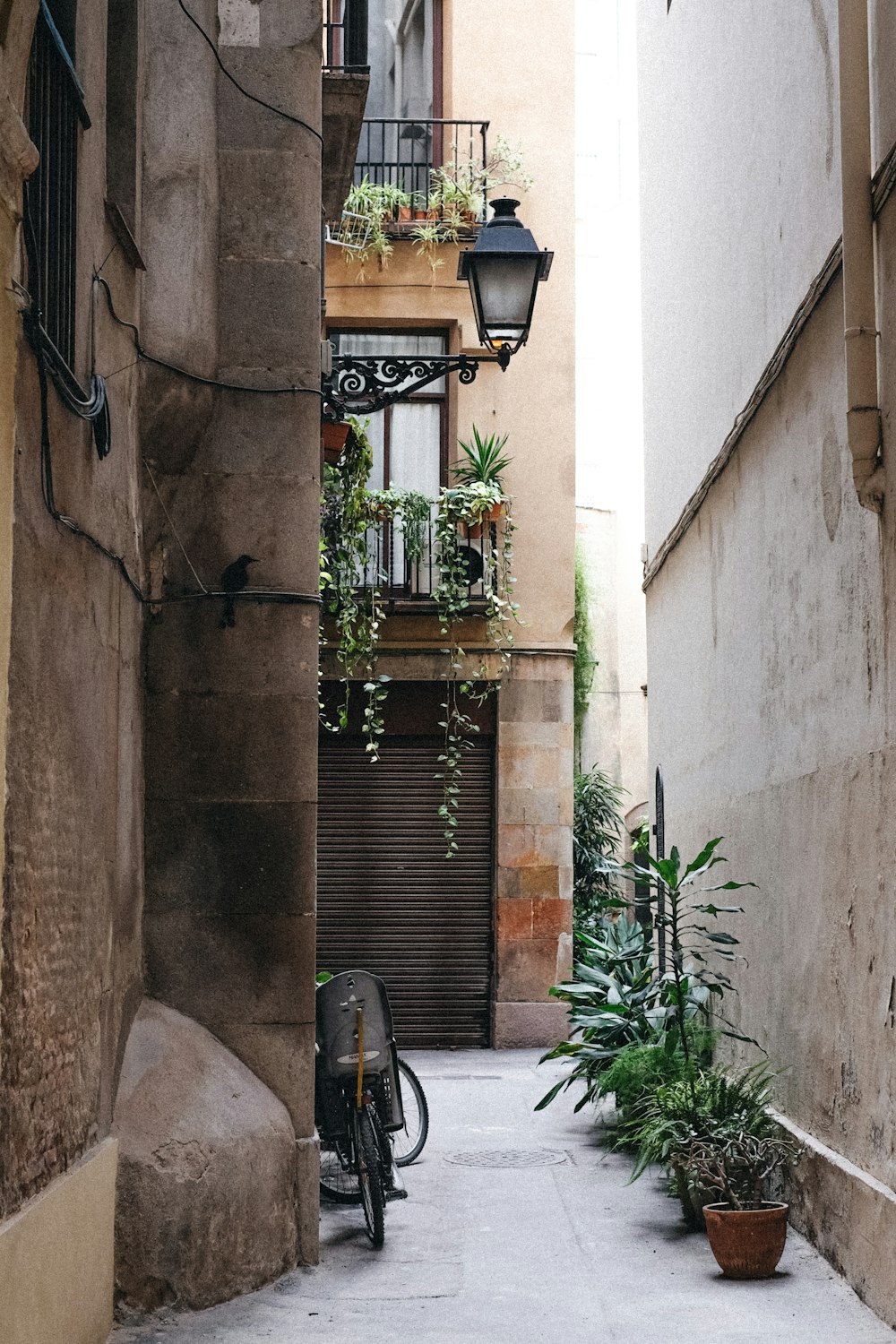 lamp in a wall during daytime